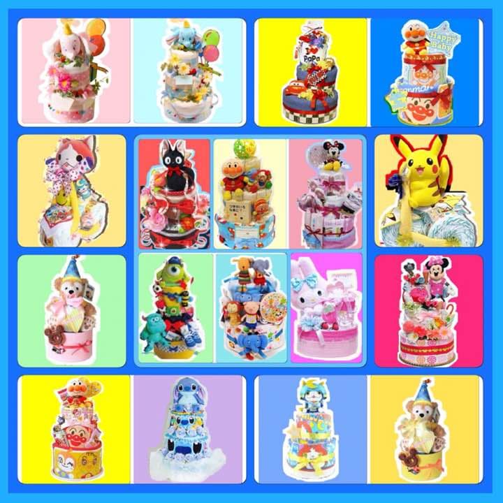 オーダーオムツケーキ♡細かな希望OK＆オムツサイズ選べる♡～ご予算に応じて制作～
