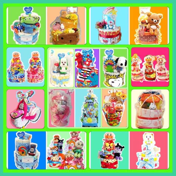 オーダーオムツケーキ♡細かな希望OK＆オムツサイズ選べる♡～ご予算に応じて制作～