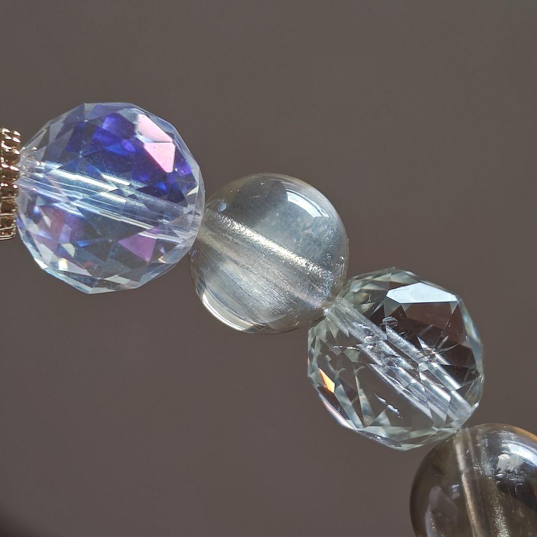 新作♡極♡宝石質アイオライト♡ バイカラーカイヤナイト　水ブレス