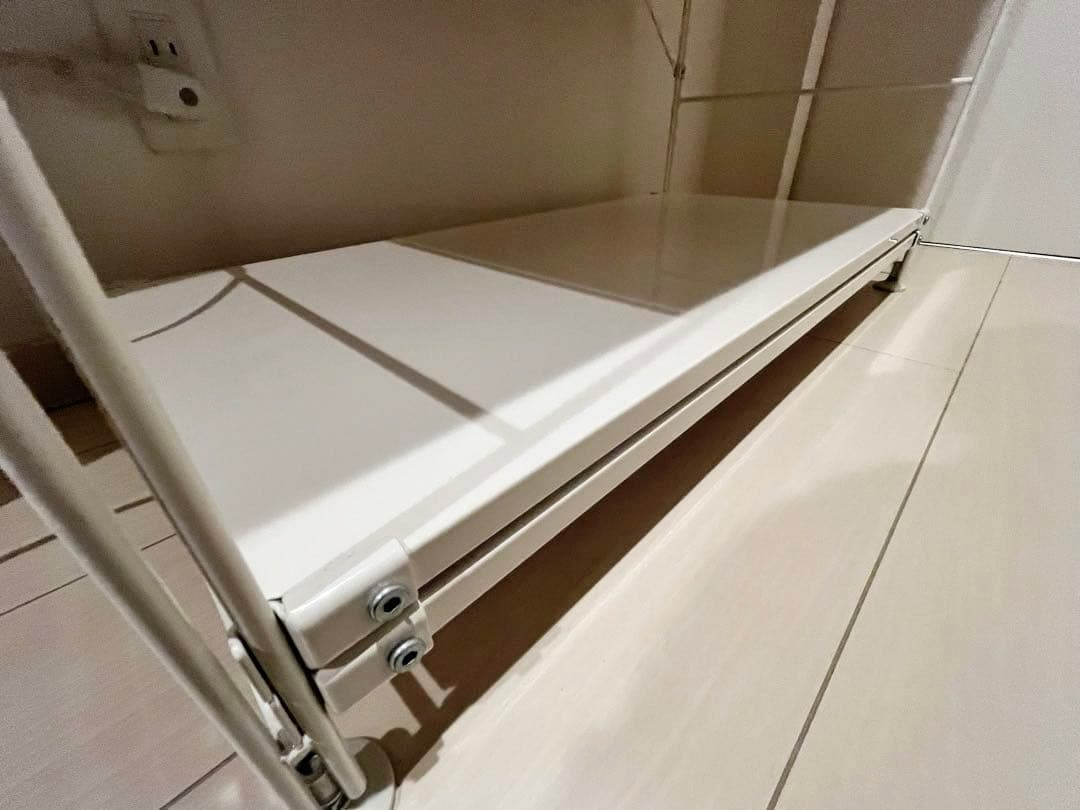 無印良品 スチールユニットシェルフ ワイド グレー ガラス引き戸 セット売り