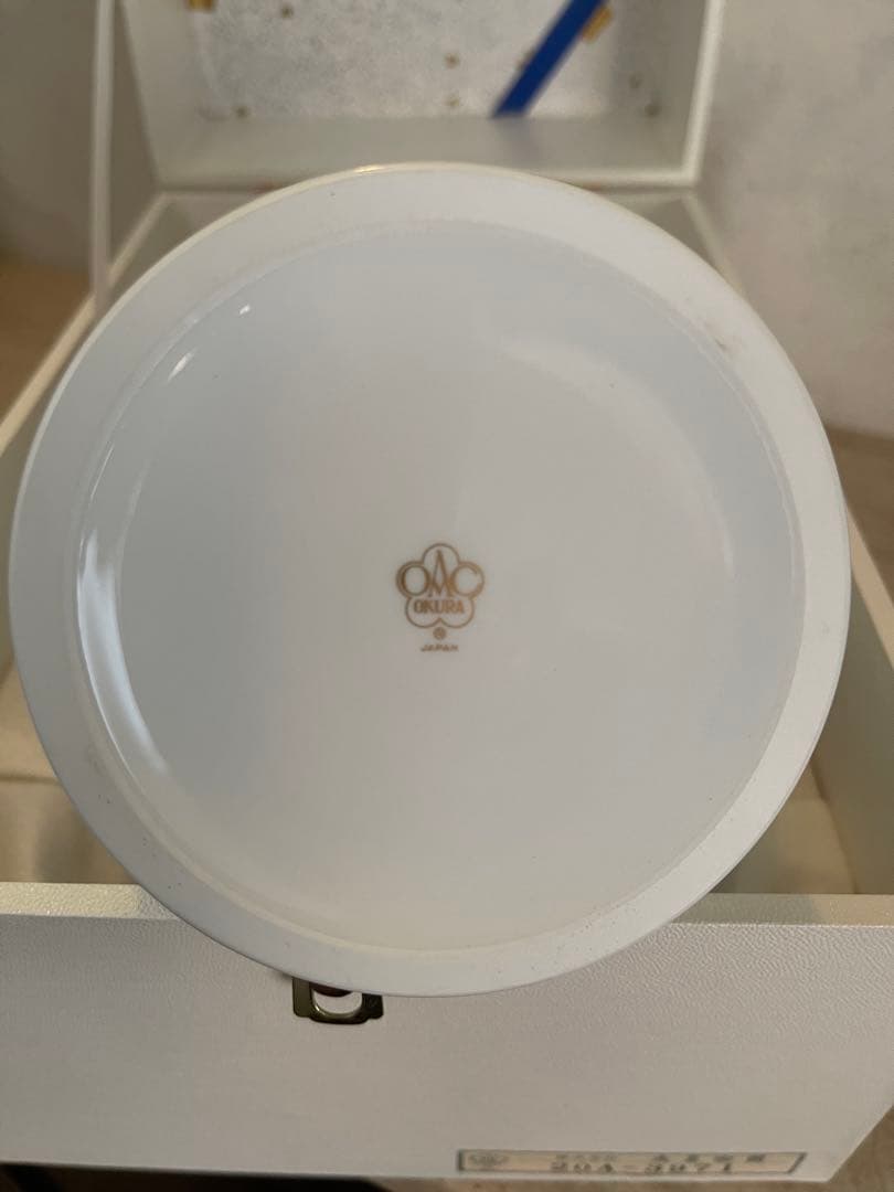 大倉陶園　花柄陶器　花瓶