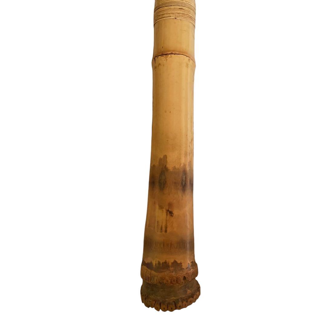 動作保証　尺八　銘あり　岳？　藤巻　約51cm