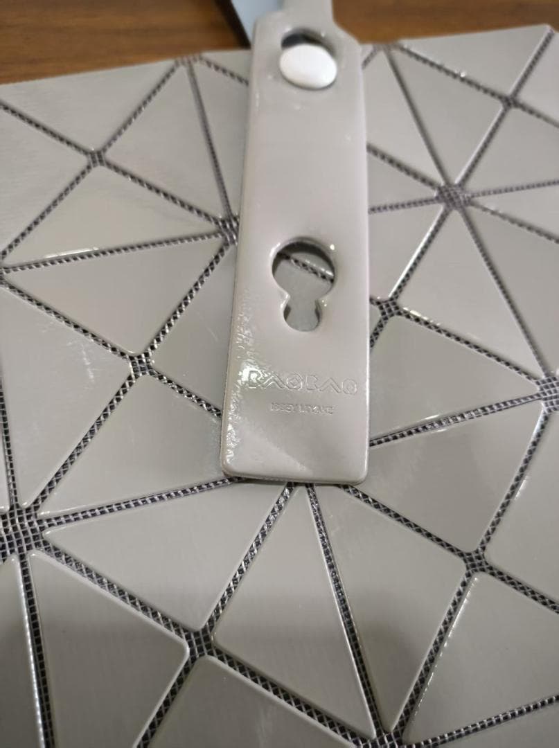 BAO BAO ISSEY MIYAKE グレー トートバッグ 三角形パターン