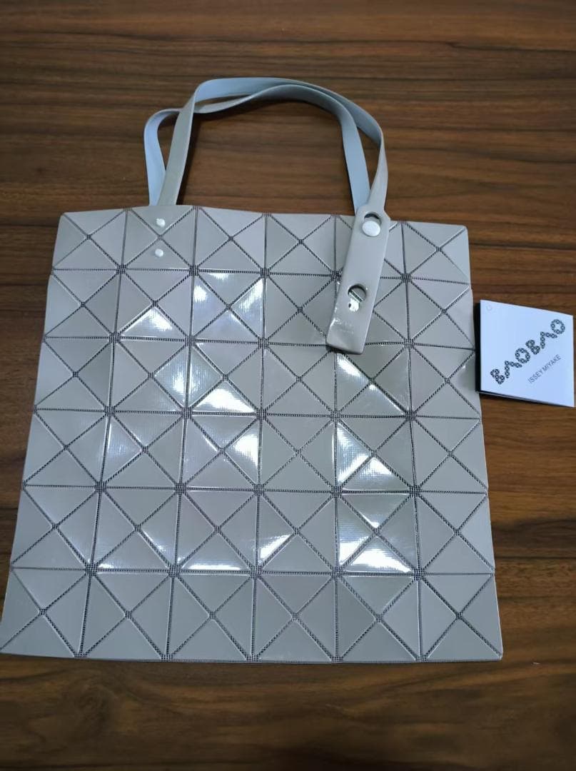 BAO BAO ISSEY MIYAKE グレー トートバッグ 三角形パターン