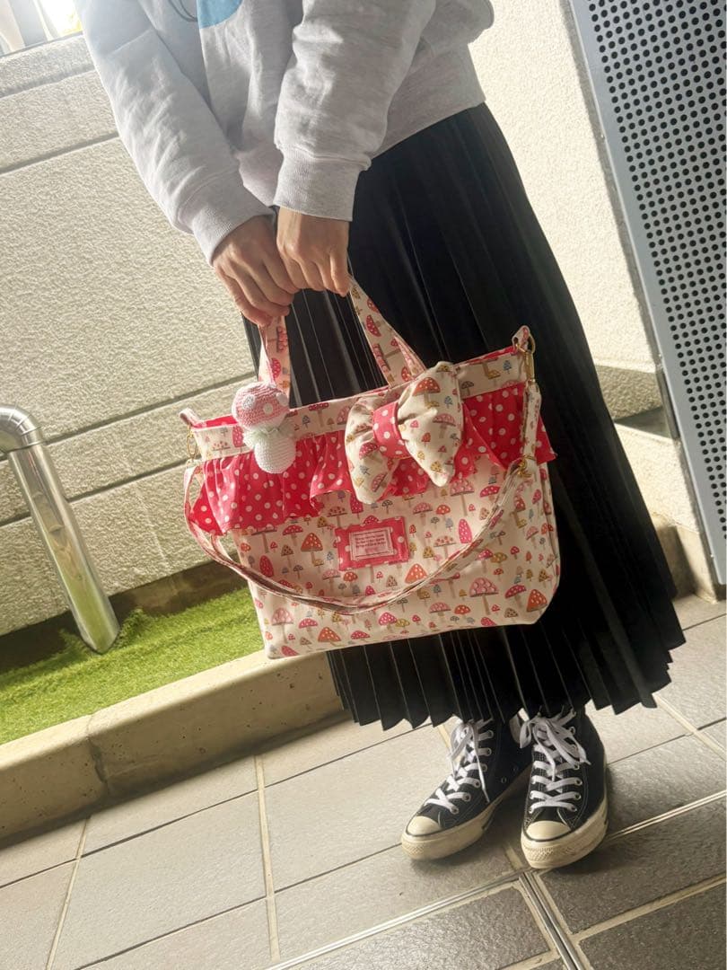 ハンドメイド♡キャスキッドソン♡可愛いがたくさん詰まっているバッグセット♡キノコ