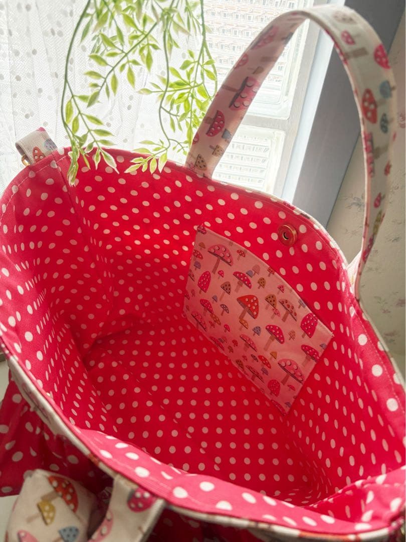 ハンドメイド♡キャスキッドソン♡可愛いがたくさん詰まっているバッグセット♡キノコ