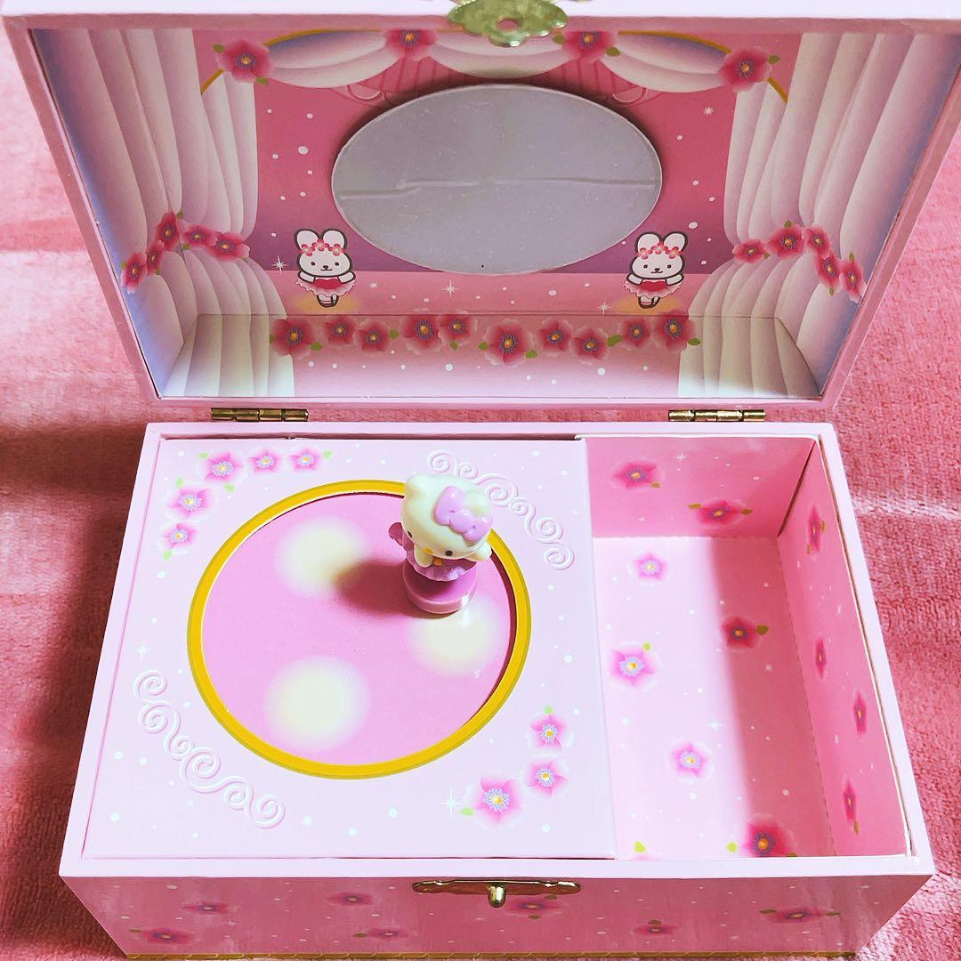 希少激レア　ハローキティ　海外限定　オルゴールボックス　バレリーナ　2001年製