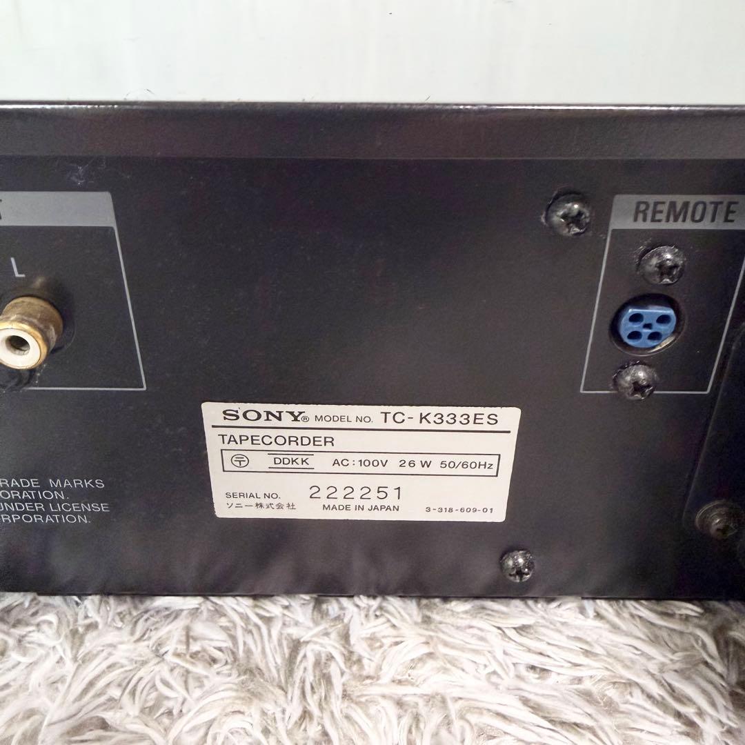 希少 SONY TC-K333ES 3ヘッドカセットデッキ 再生確認OK