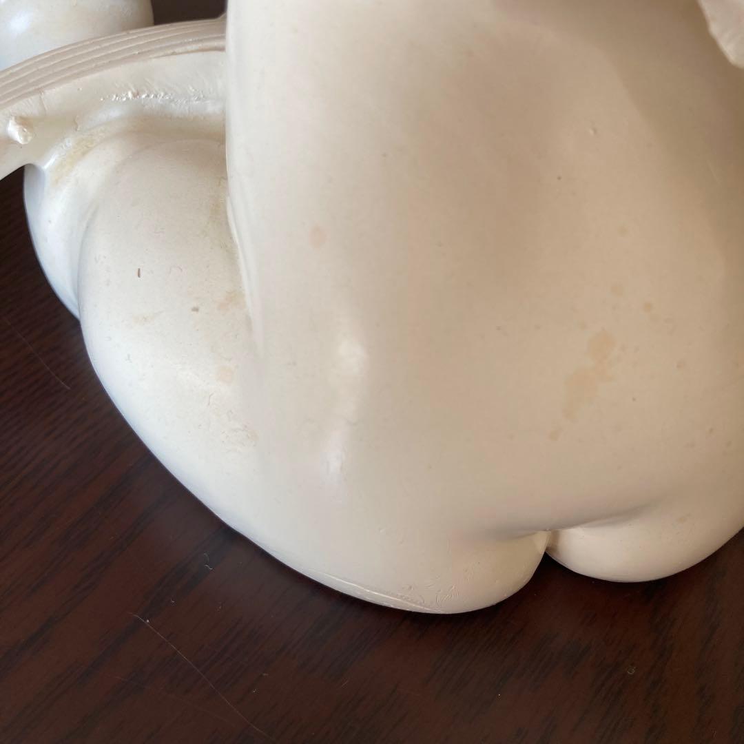 天使　彫刻風　オブジェ　インテリア　置物　シャビーシック　白