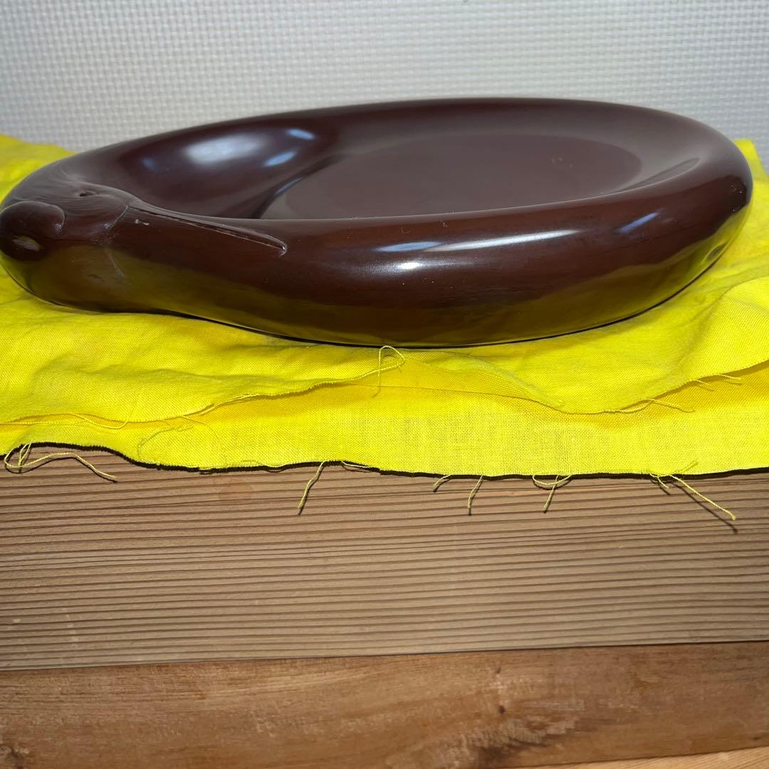 ⭕️紅渓石硯　特殊　千年鶴彫刻　羊堂作　23cm 2.4kg 崎川羊堂