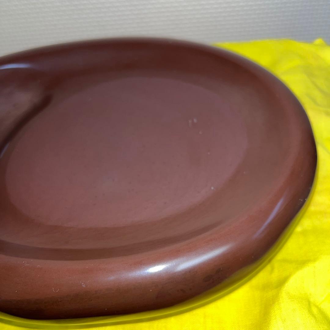 ⭕️紅渓石硯　特殊　千年鶴彫刻　羊堂作　23cm 2.4kg 崎川羊堂