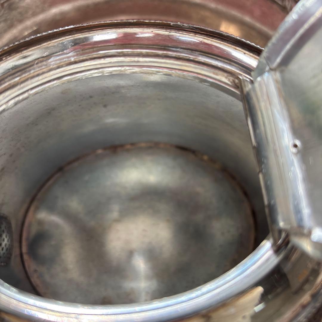 イギリス製　アンティーク　シルバーポットティーセット　トレイ　おまけ付き