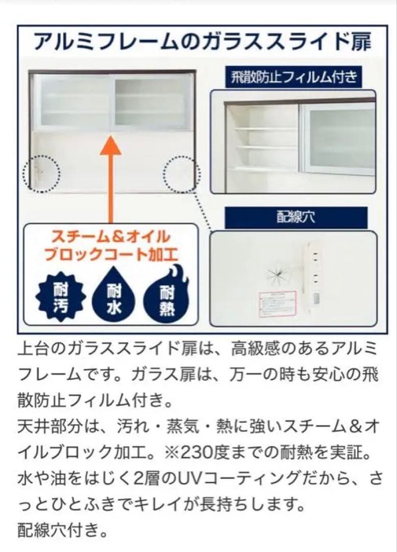 週末値下げ！送料25400円込み！11万で購入。 ニトリキッチンボードレジューム