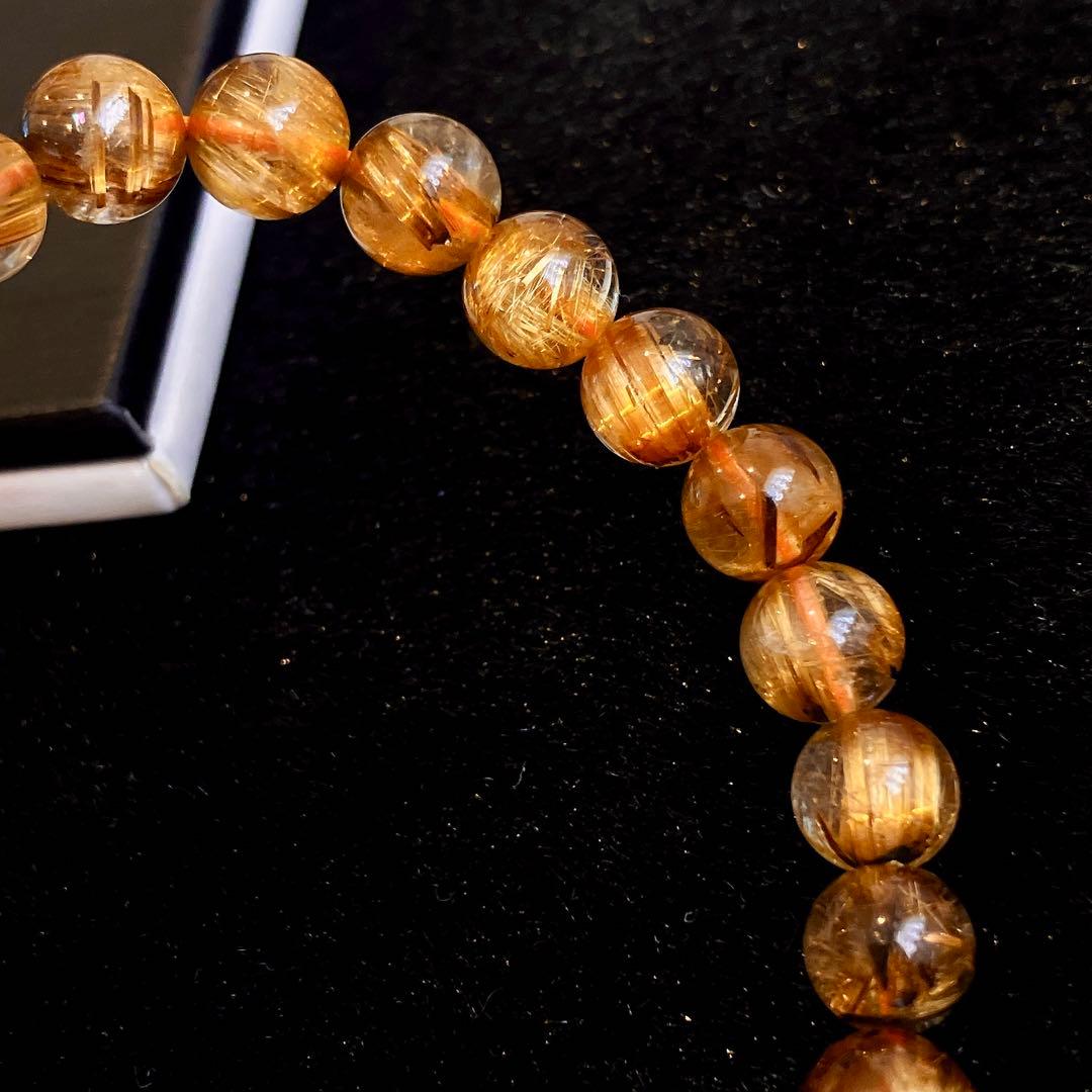 か*な様 高品質！！タイチンルチルクォーツ コッパールチルクォーツ ブレスレット