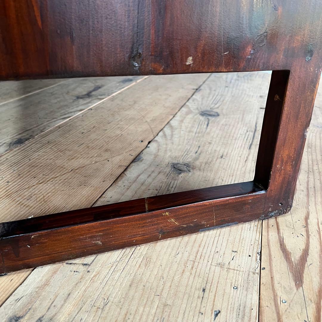 ヴィンテージ オープンラック 格子棚 脚付き 無垢材 本棚 飾り棚