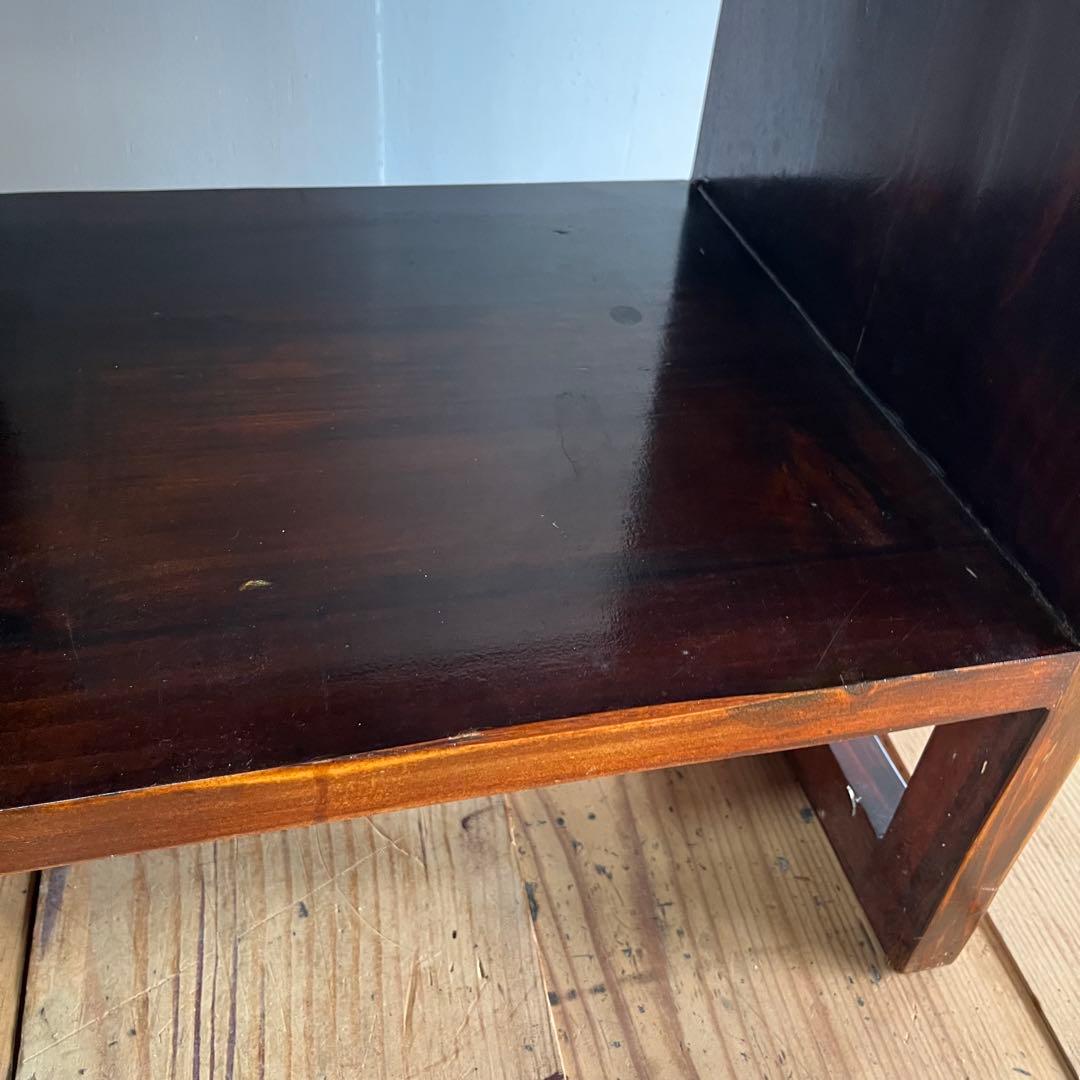 ヴィンテージ オープンラック 格子棚 脚付き 無垢材 本棚 飾り棚