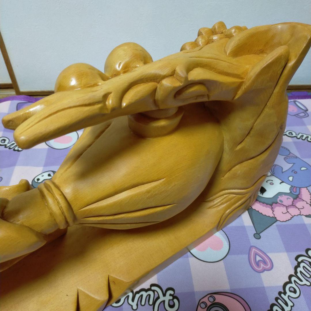 布袋様 木彫り 置物 七福神 仏像 特大 開運 風水 金運 財運 風水 玄関