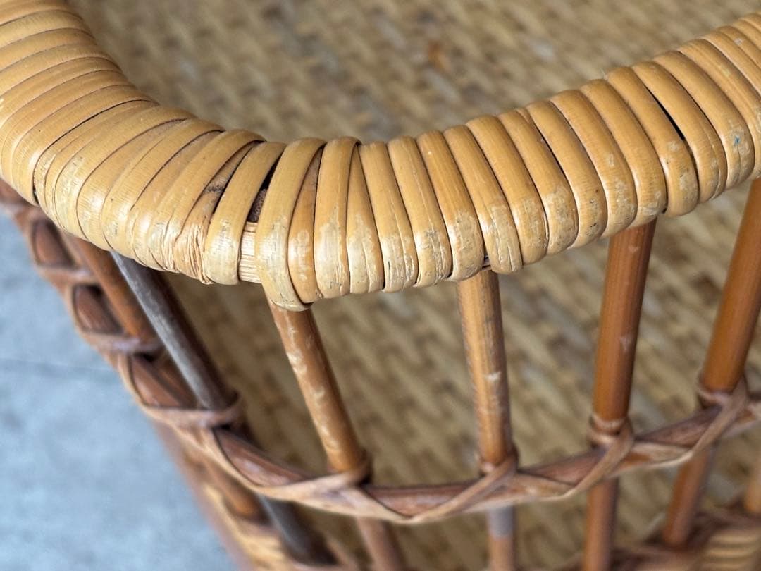 ラタン　竹　かご　北欧