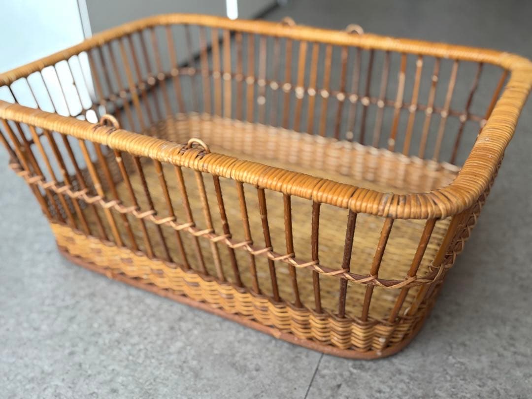 ラタン　竹　かご　北欧