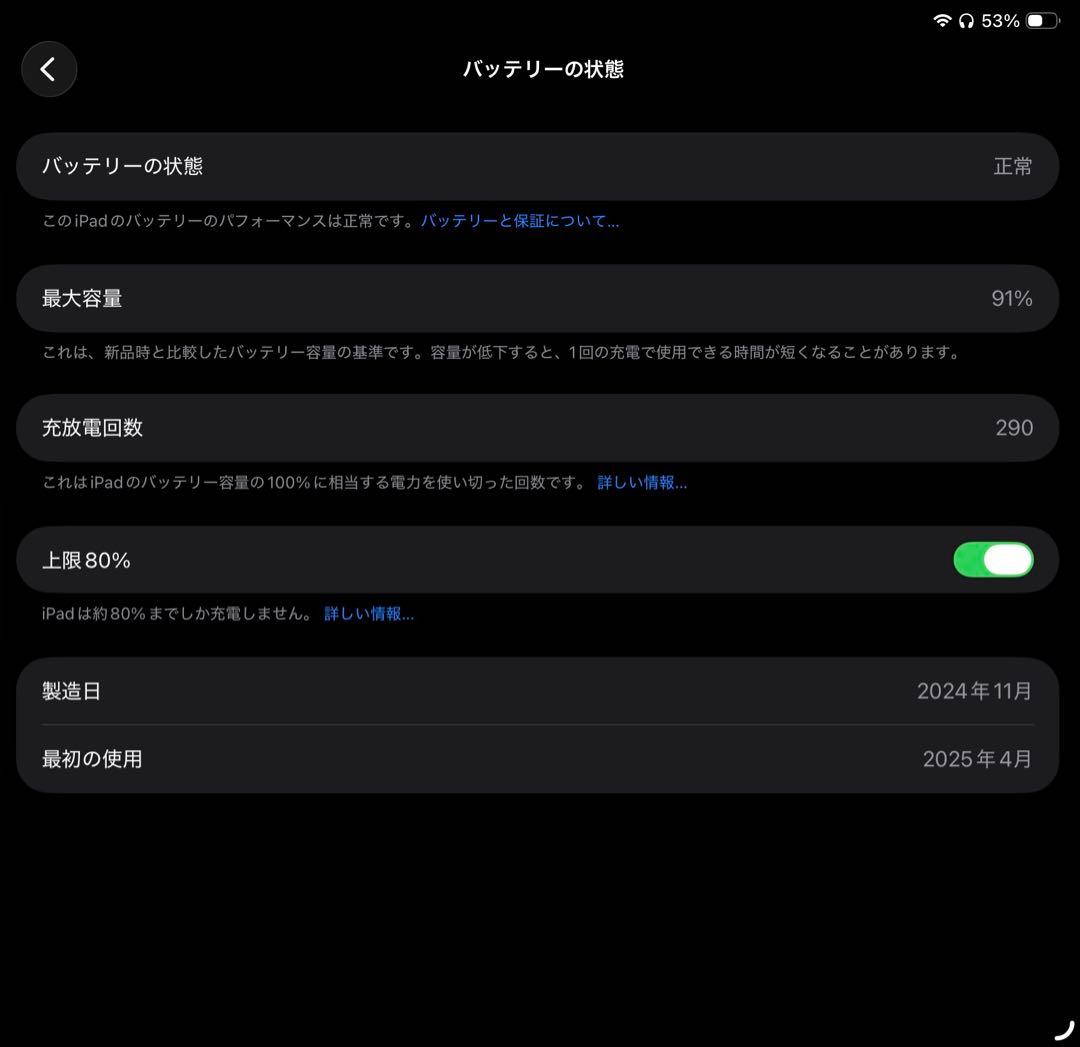 iPad Air 第6世代 M2 11インチ 128GB スペースグレイ