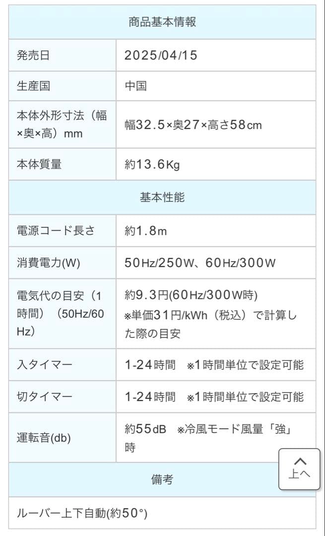 ハイブリッドスポットエアクーラー DL-T2501WH