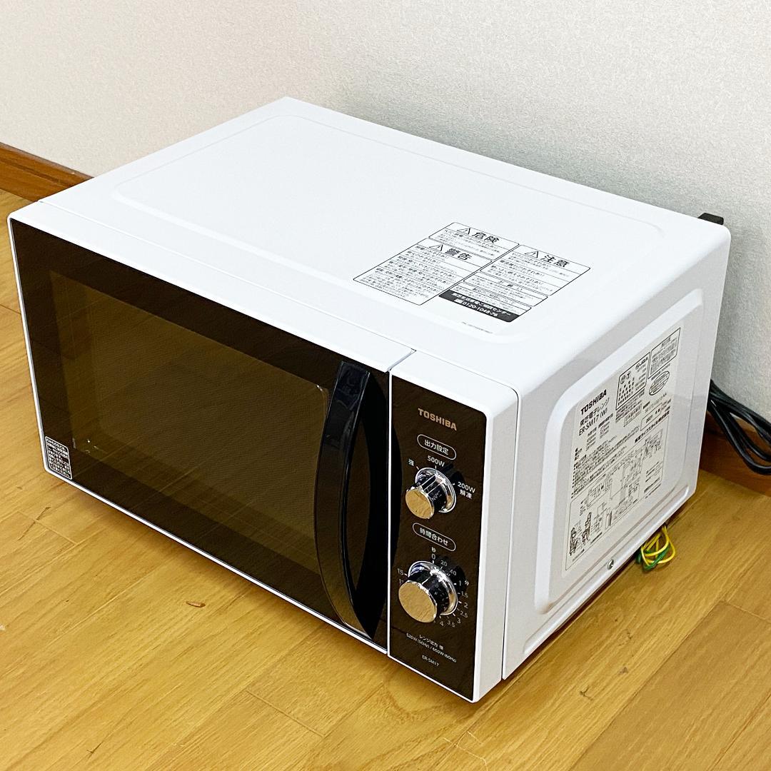 もこ 東芝 電子レンジ ER-SM17 (W) 2021年製