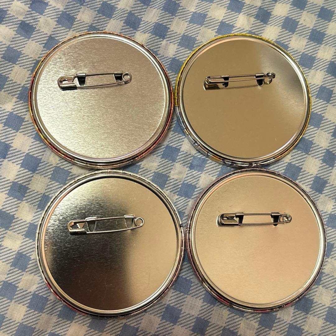 REBORN リボーン バッジ 天野明 綱吉 了平 炎真 白蘭　4点