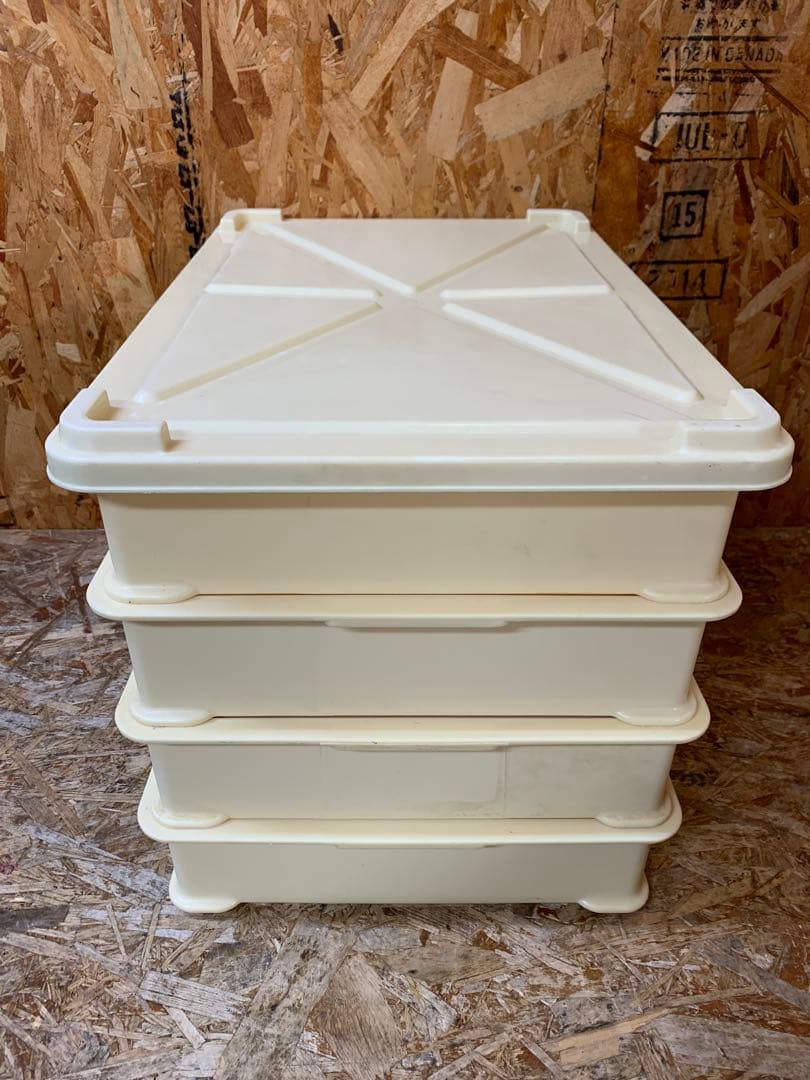 a(7866) サンコー ばんじゅうA 4段 蓋付き W570D383H104