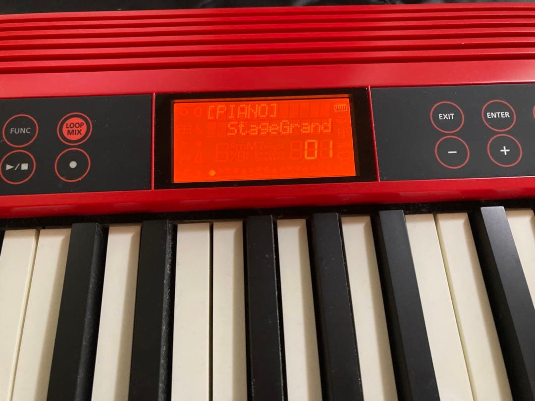 Roland GO:KEYS 61鍵 レッド　専用ケース付き
