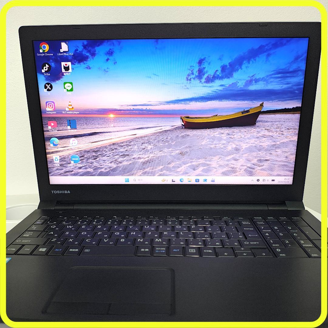 windows11ノートパソコン⭐️メモリ8GB　SSD　office　812