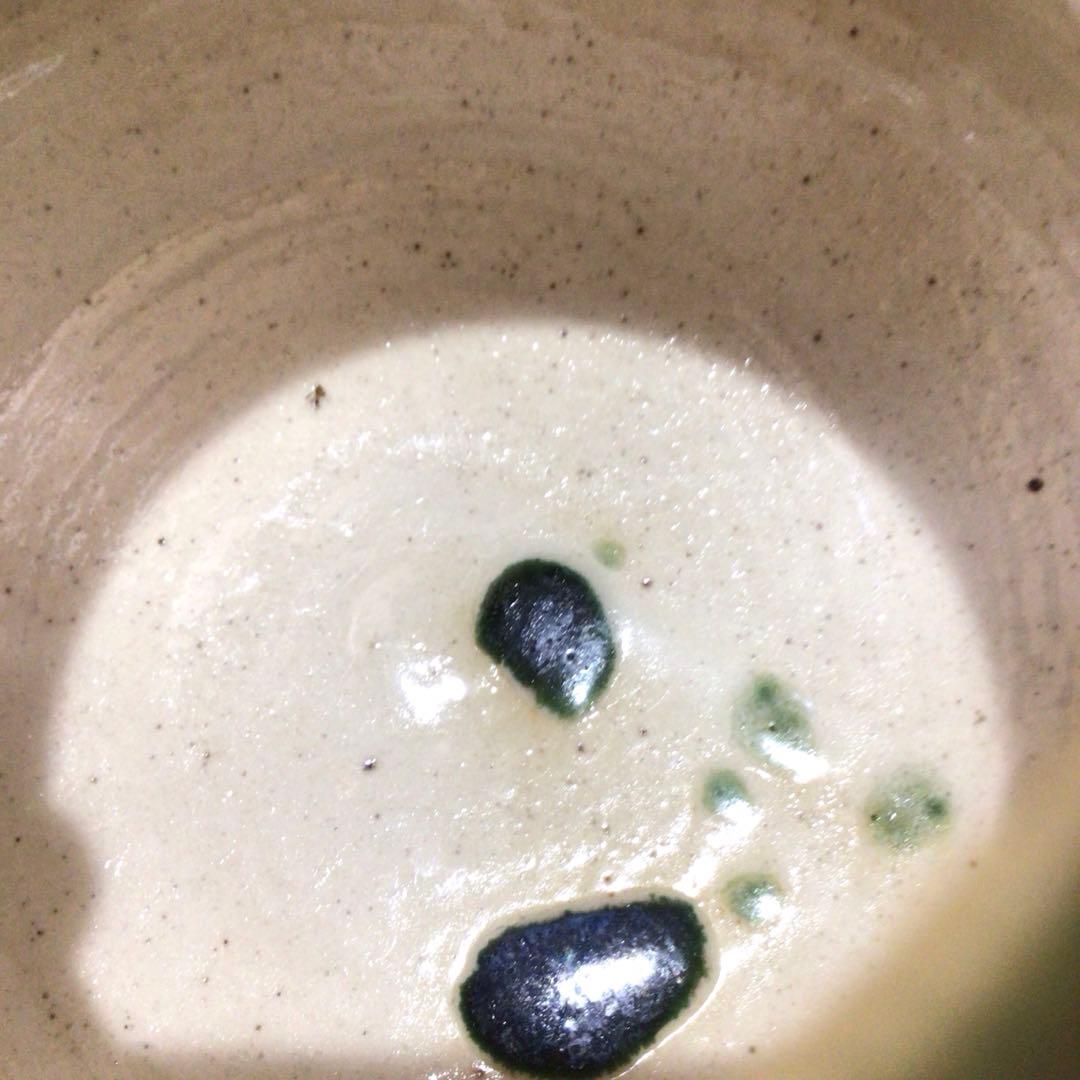 Ｎ９３３　水指　『向井一峰造』『籬草花吊柿文』『織部水指』　共箱　茶道具