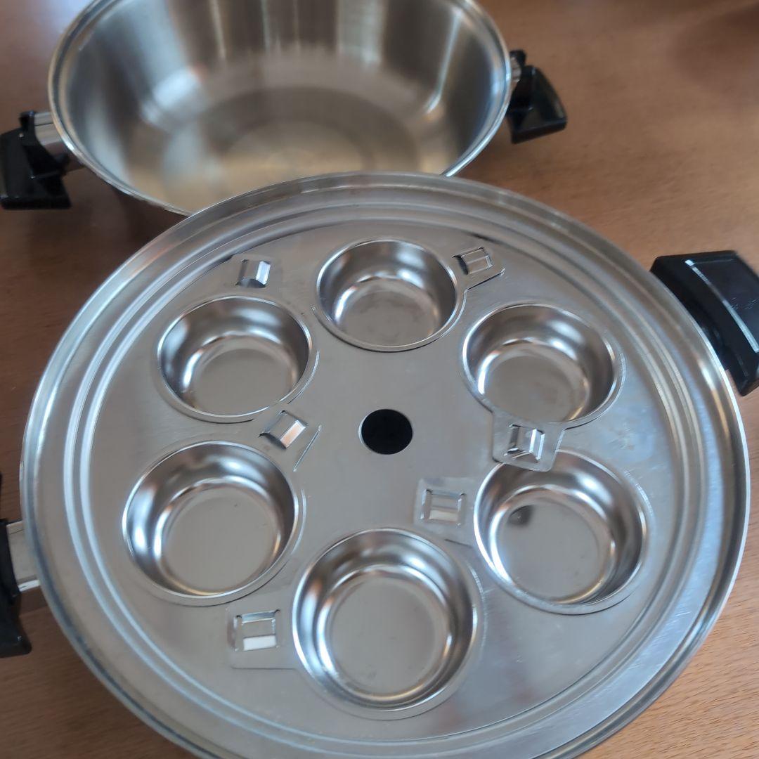 ロイヤルクイーンステンレス製 両手鍋 蒸し器