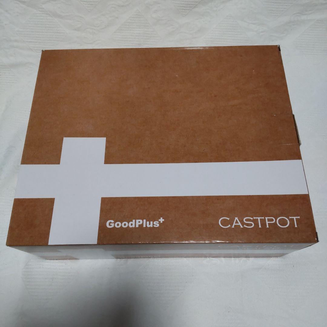 ❰未使用❱★グッドプラスキャストポット★ オーバル２６cm 浅型レッド