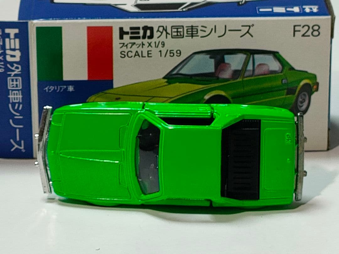青箱トミカF28　フィアットX1/9　美品　日本製 デッドストック
