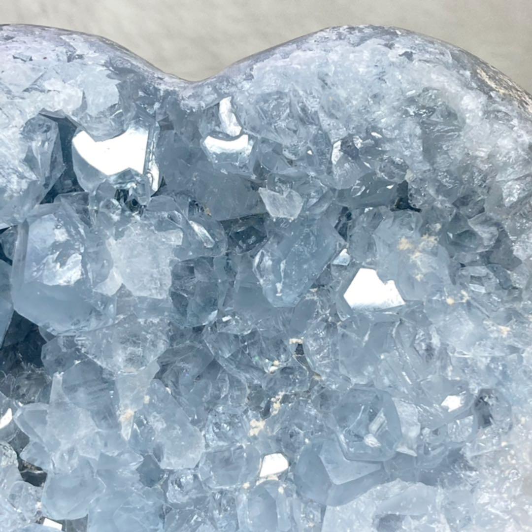 ☆ 可愛い！1.2kg！セレスタイト (天青石) ハート型　原石