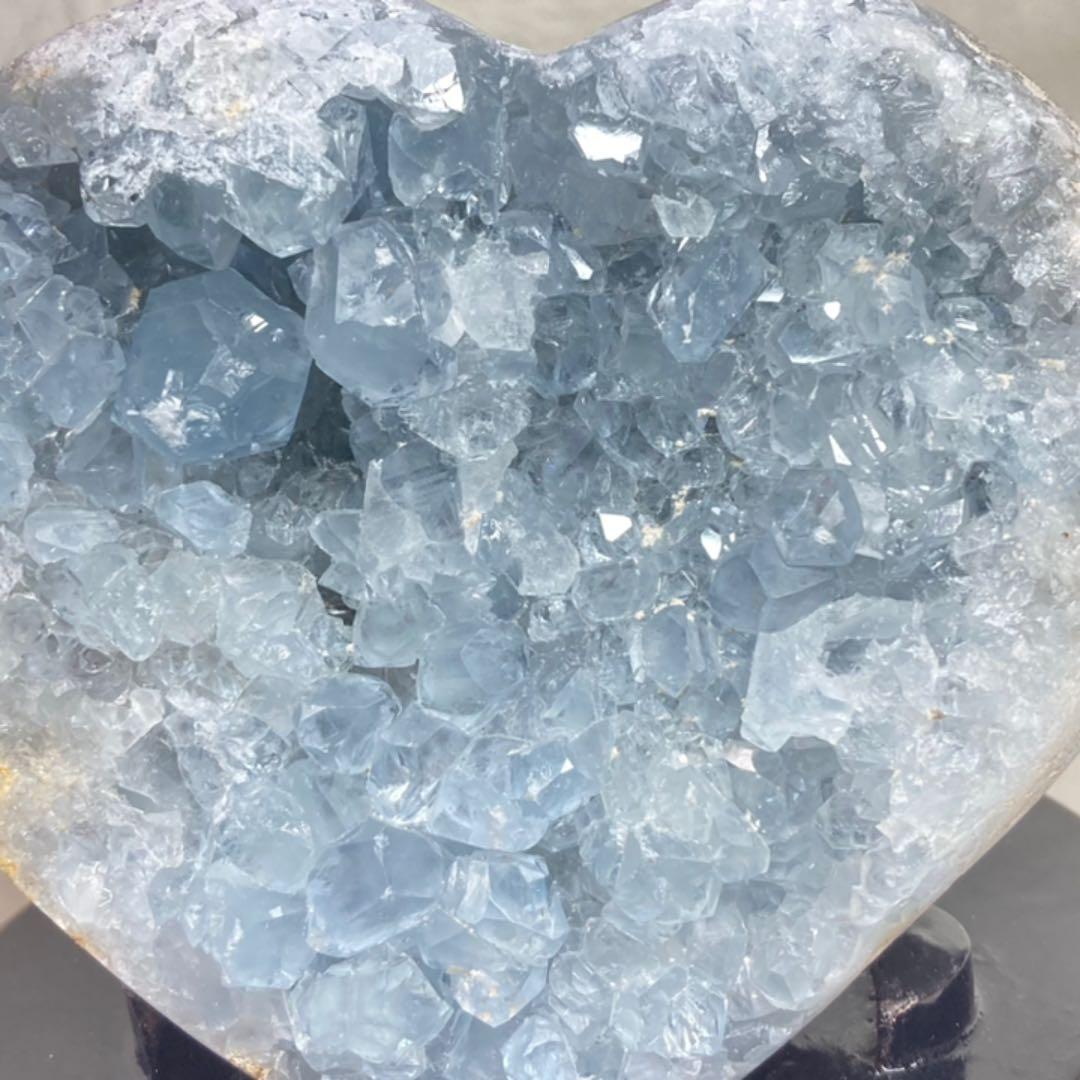 ☆ 可愛い！1.2kg！セレスタイト (天青石) ハート型　原石