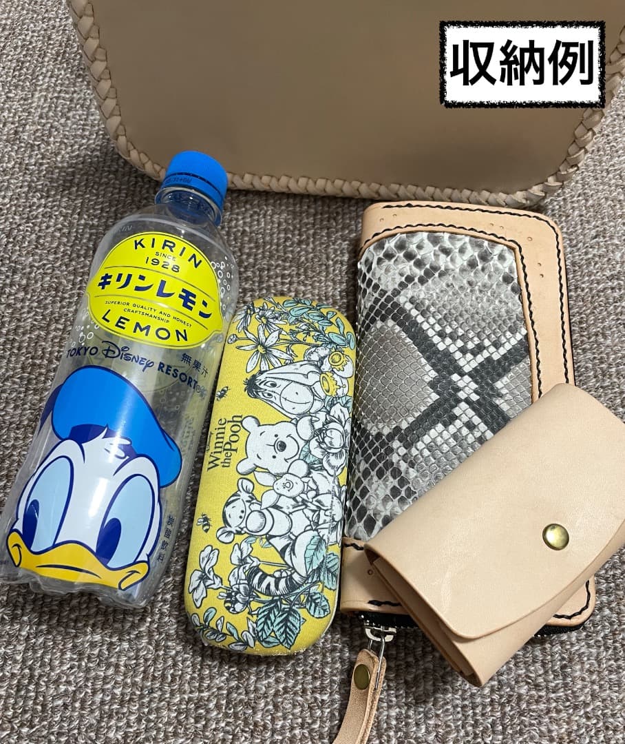 総ヌメ革 手提げバック