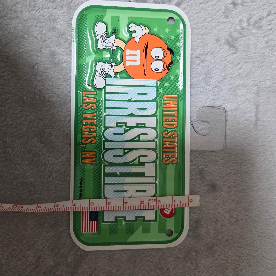 M&M'sエムアンドエムズ 装飾用ナンバープレート5点セット•ラスベガス