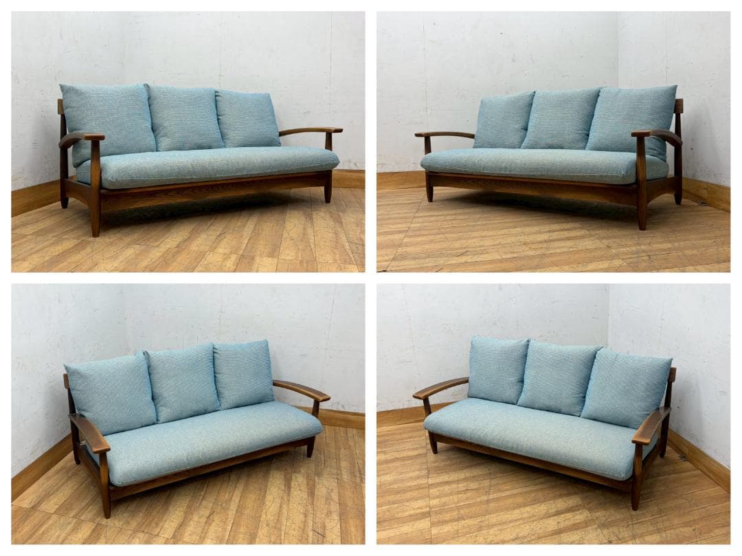 T8142☆展示品☆NAGANO INTERIORナガノインテリア2人掛けソファ