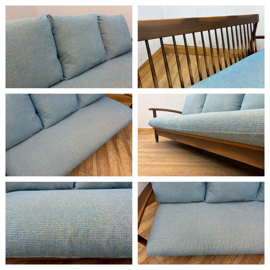 T8142☆展示品☆NAGANO INTERIORナガノインテリア2人掛けソファ