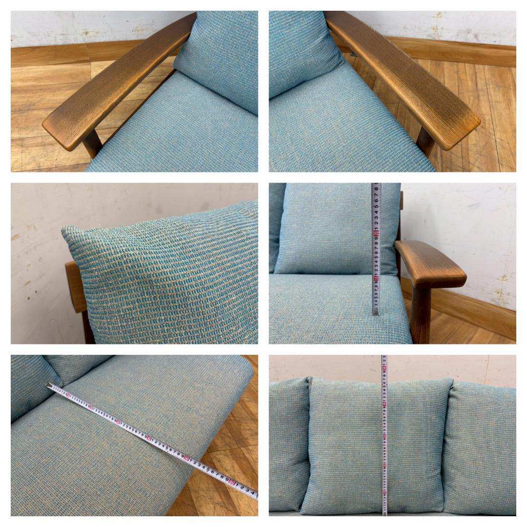 T8142☆展示品☆NAGANO INTERIORナガノインテリア2人掛けソファ