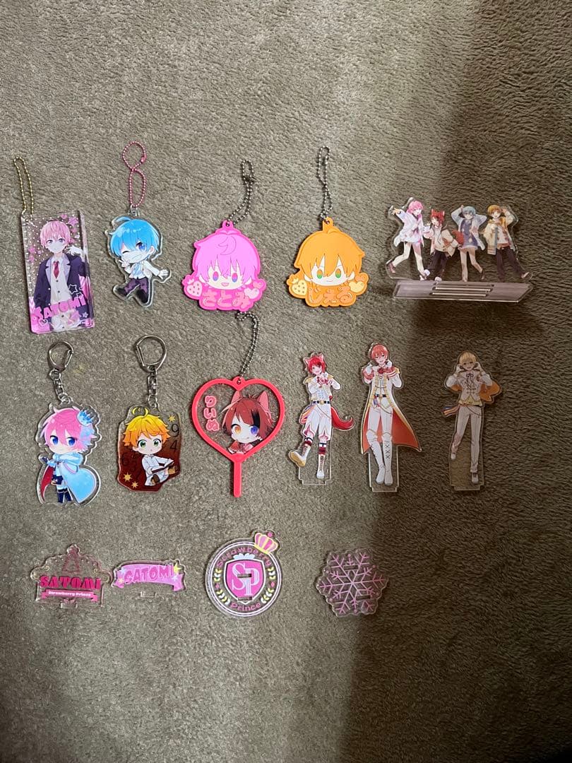 ストプリ　ポストカード・缶バッジ・アクリルキーホルダーセット