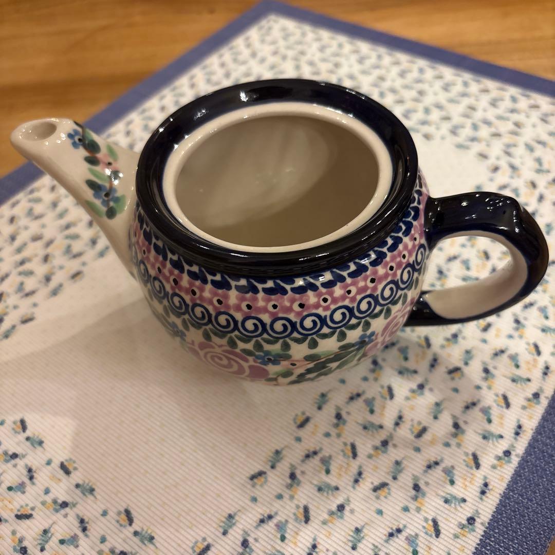 ポーリッシュポタリー　ティーポットとマグ