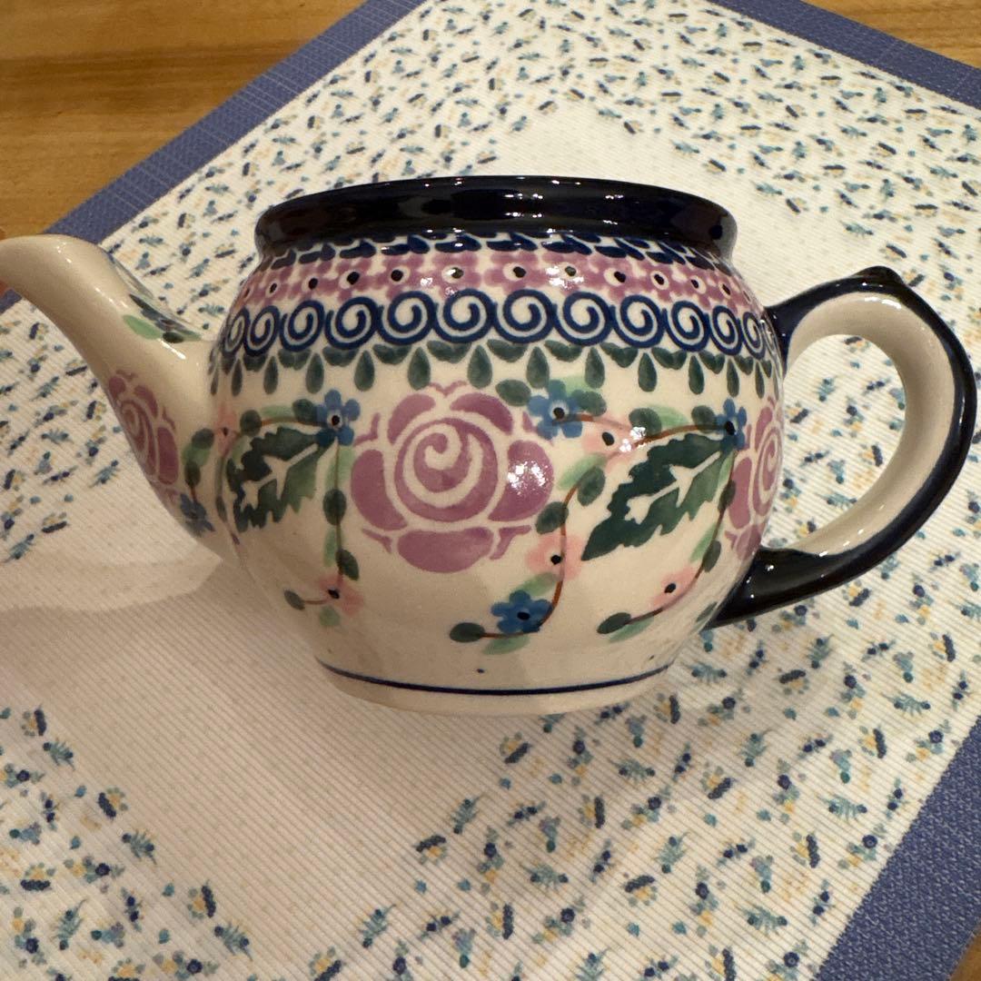 ポーリッシュポタリー　ティーポットとマグ