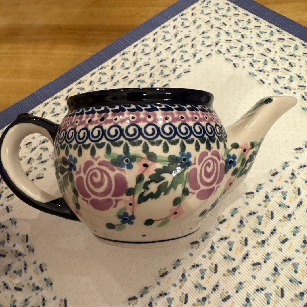 ポーリッシュポタリー　ティーポットとマグ