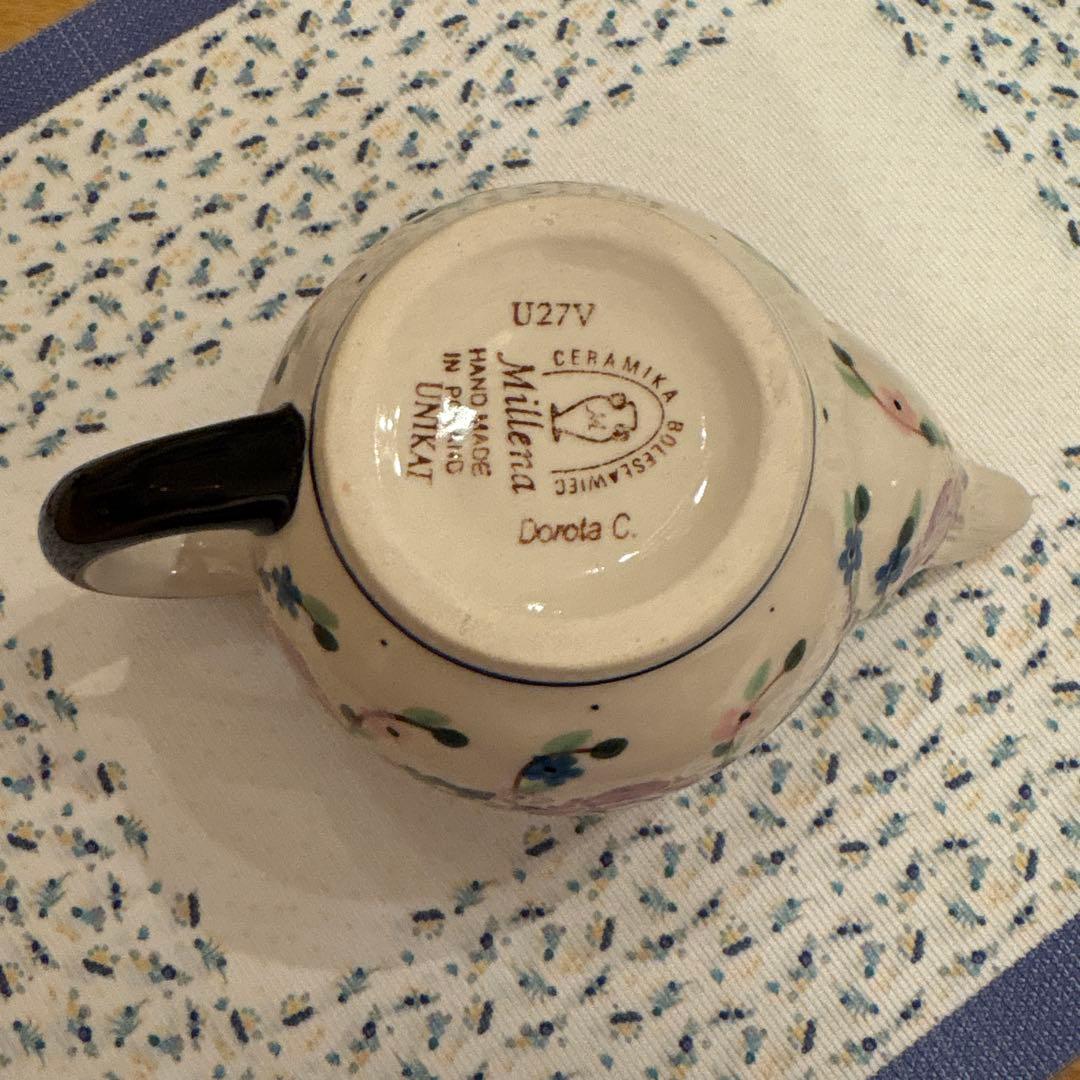 ポーリッシュポタリー　ティーポットとマグ