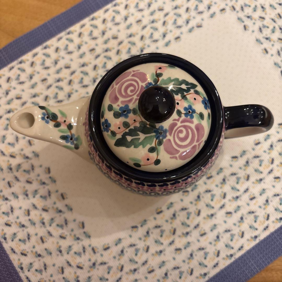 ポーリッシュポタリー　ティーポットとマグ