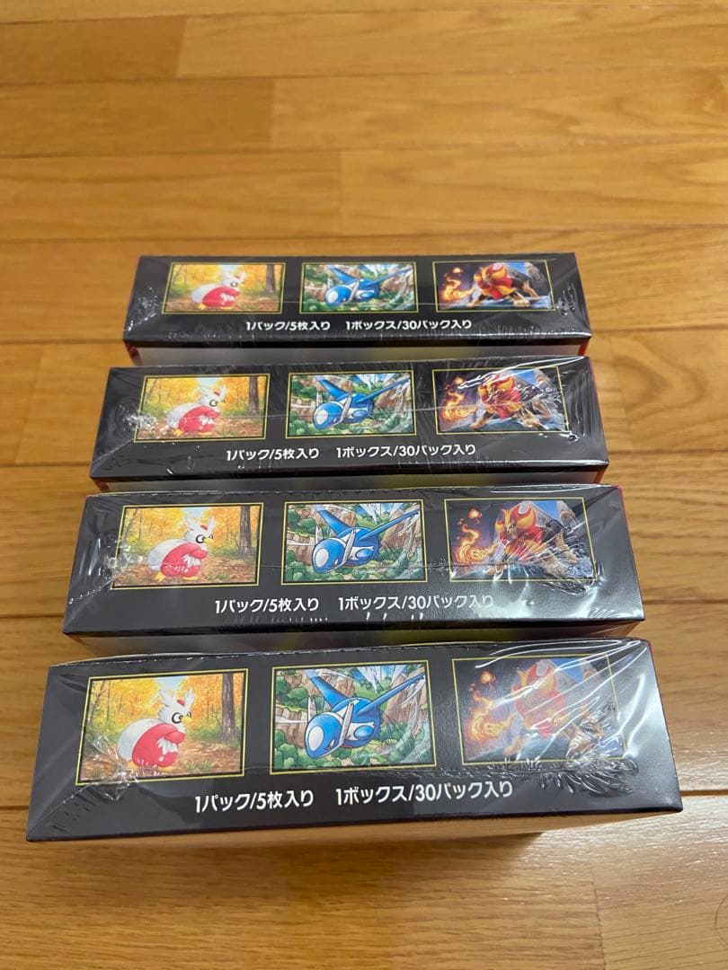 ポケモンカード　メガシンフォニア　　4ボックス　シュリンクあり
