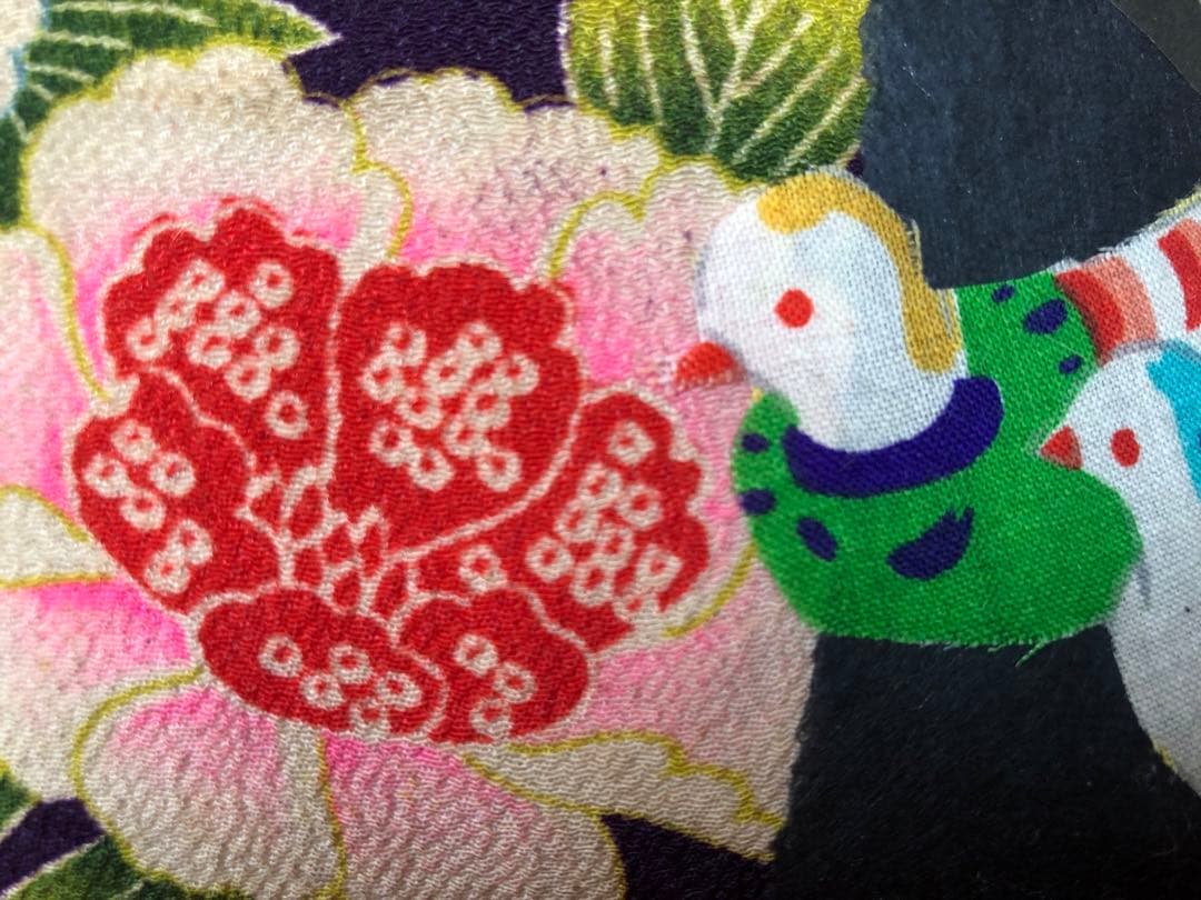 一閑張り　一閑張りバック　縮緬　犬張子　狛犬　鴛鴦