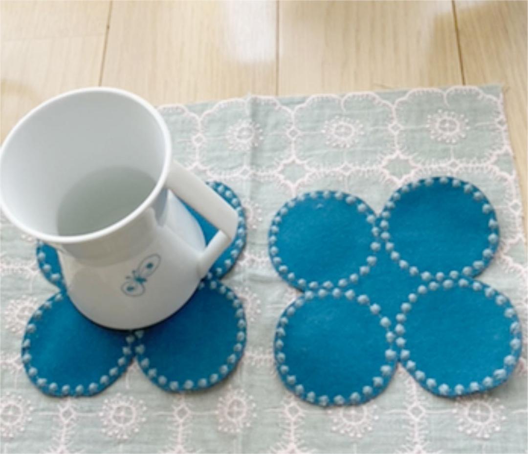 ミナペルホネン　☆ タンバリン　dop ☆ コースター　２枚♪